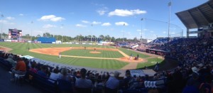 Tradition Field, whose traditions include tacos in helmets. (Photo by Ed Witty.)