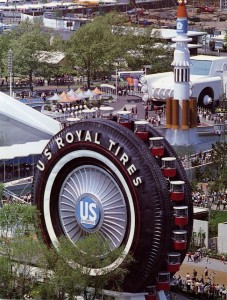 Futuristic exhibition at 1964 World's Fair predicts how many runs Mets would score in 50 years versus Cardinal pitching.